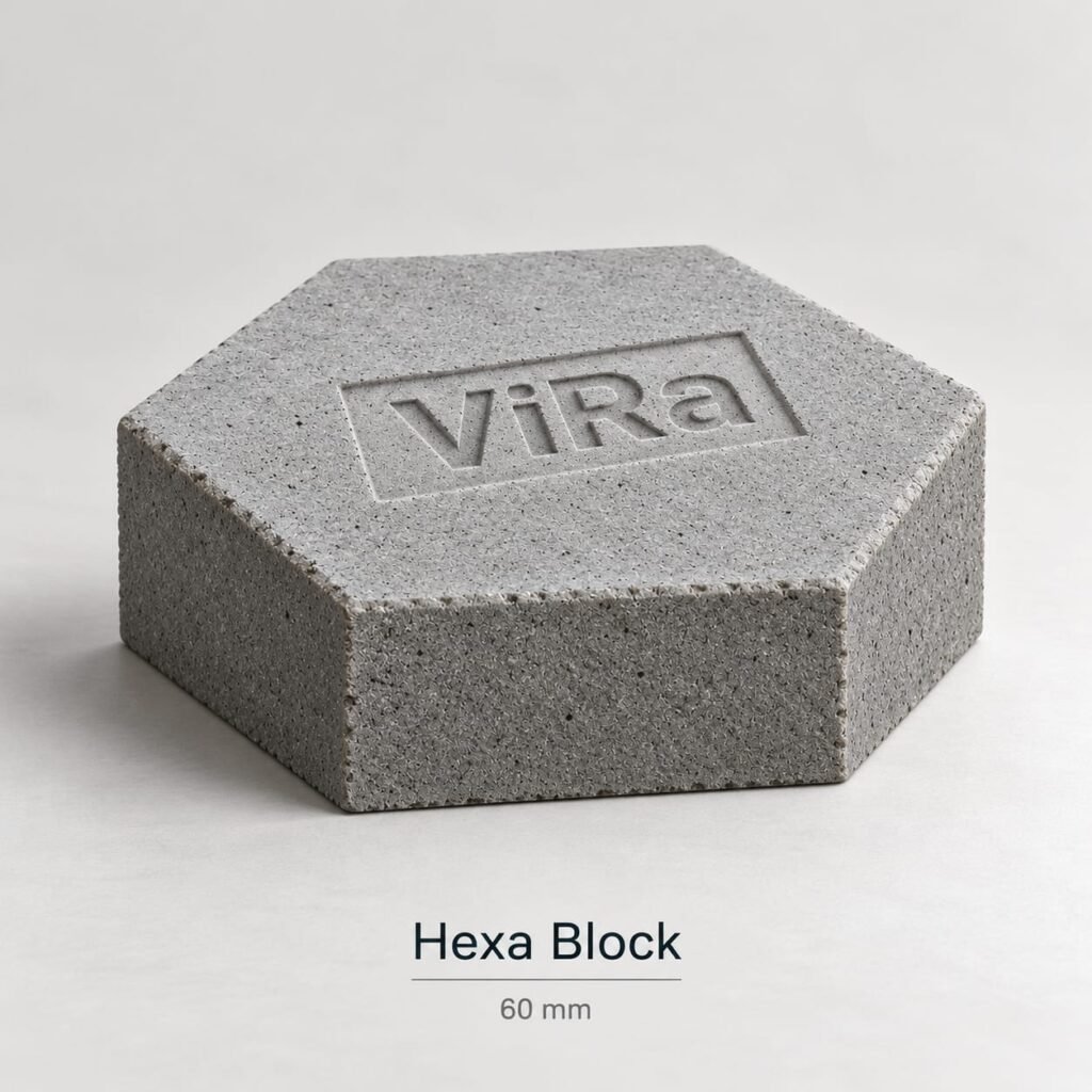 60mm Hexa Interlocking Paver Blocks