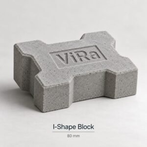 80mm I-Shape Interlocking Paver Blocks (Heavy Duty)