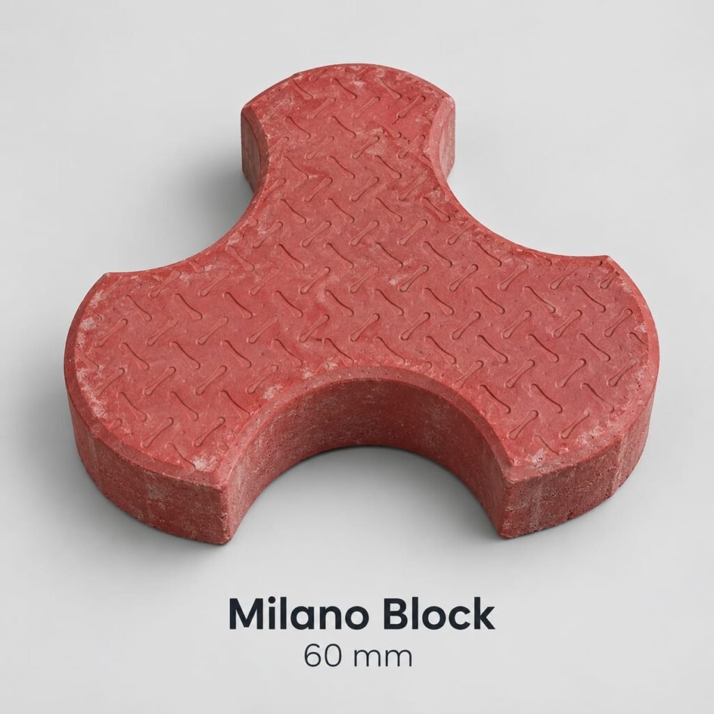60mm Milano Designer Interlocking Paver Blocks